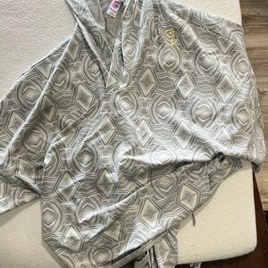 Gray Geometric Women's Top